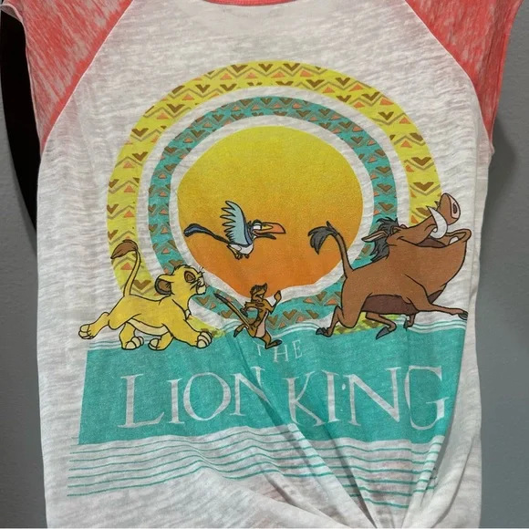 Vintage Disney Womens The Lion King Movie 90’s TShirt Sheer Soft Cotton Size XS - Picture 10 of 10